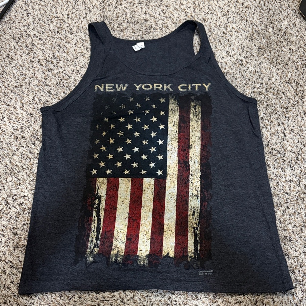 New York City Graphic Tank Top - Charcoal